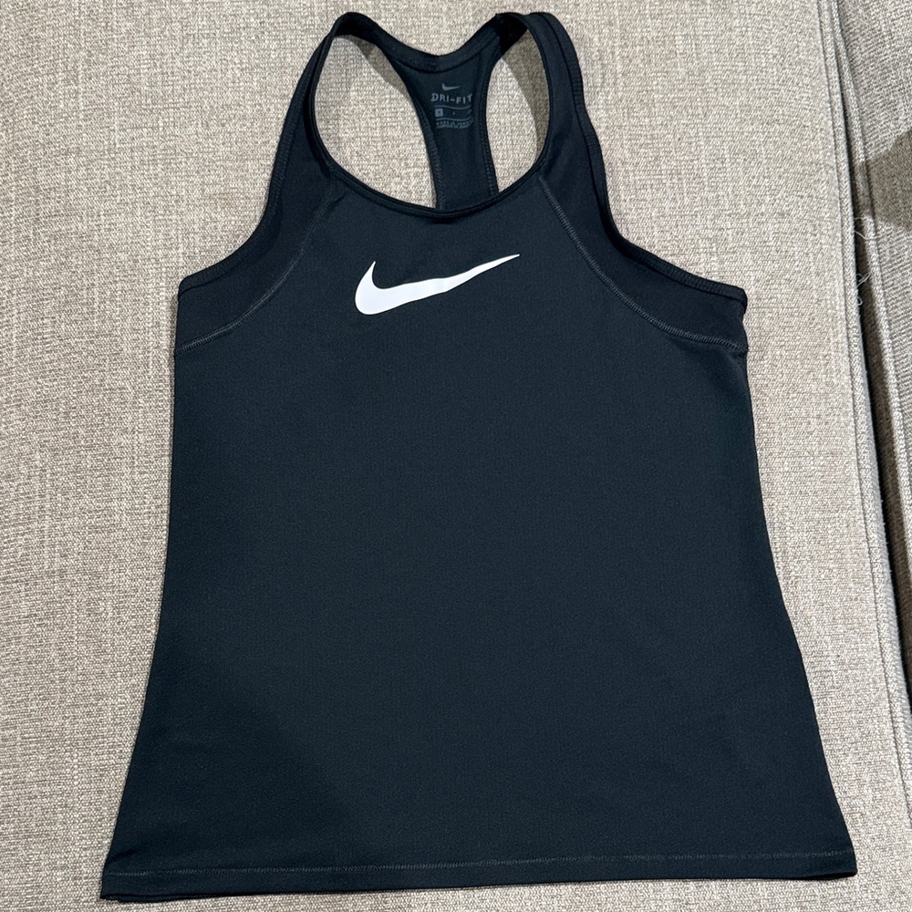 Nike Women's Black Dri Fit Racerback Tank Top